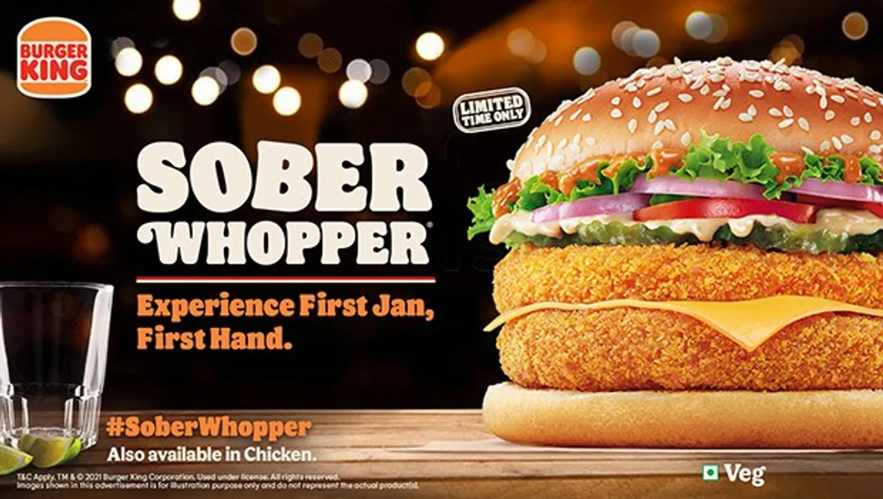 Burger King's limited-edition offering is for those who're looking to start 2022 on a 'Whooper' note