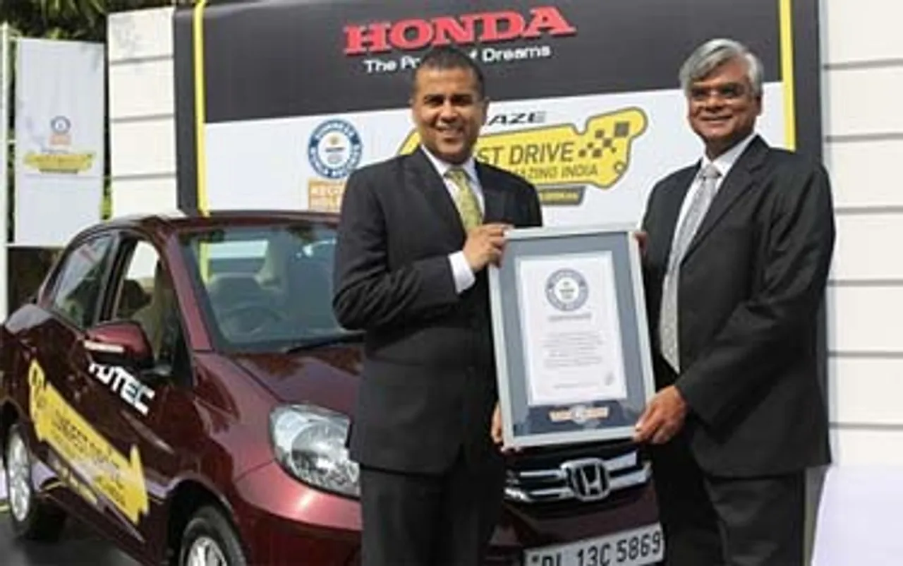 Big FM promotes Honda Amaze's Longest Drive campaign