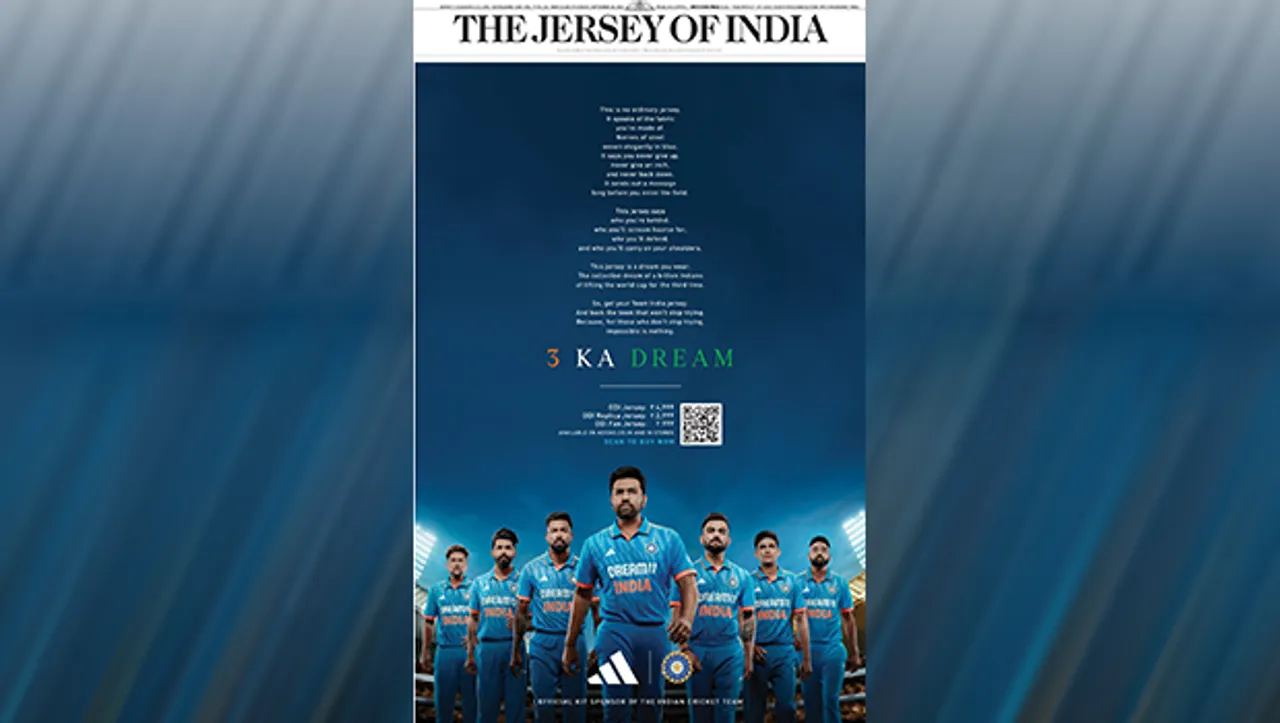 Creativeland Asia turns 'The Times of India' to 'The Jersey of India' in latest adidas ad