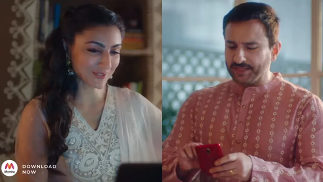 Myntra's festive campaign features Soha and Saif Ali Khan showcasing 'House of Pataudi' collection 
