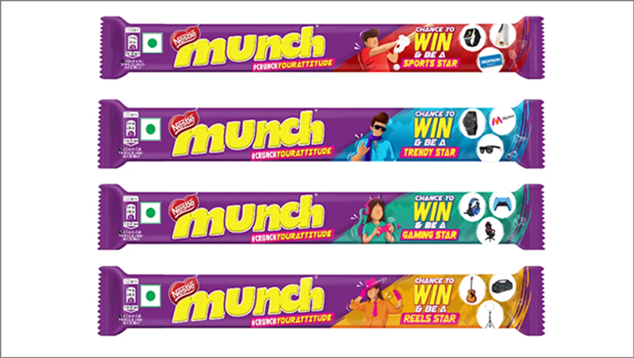 Nestlé Munch's #CrunchYourAttitude campaign encourages teens to express themselves with confidence