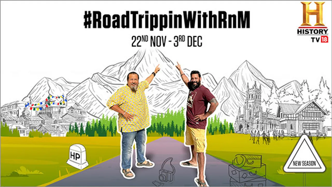 HistoryTV18 brings new season of its digital-exclusive travel series #RoadTrippinWithRnM