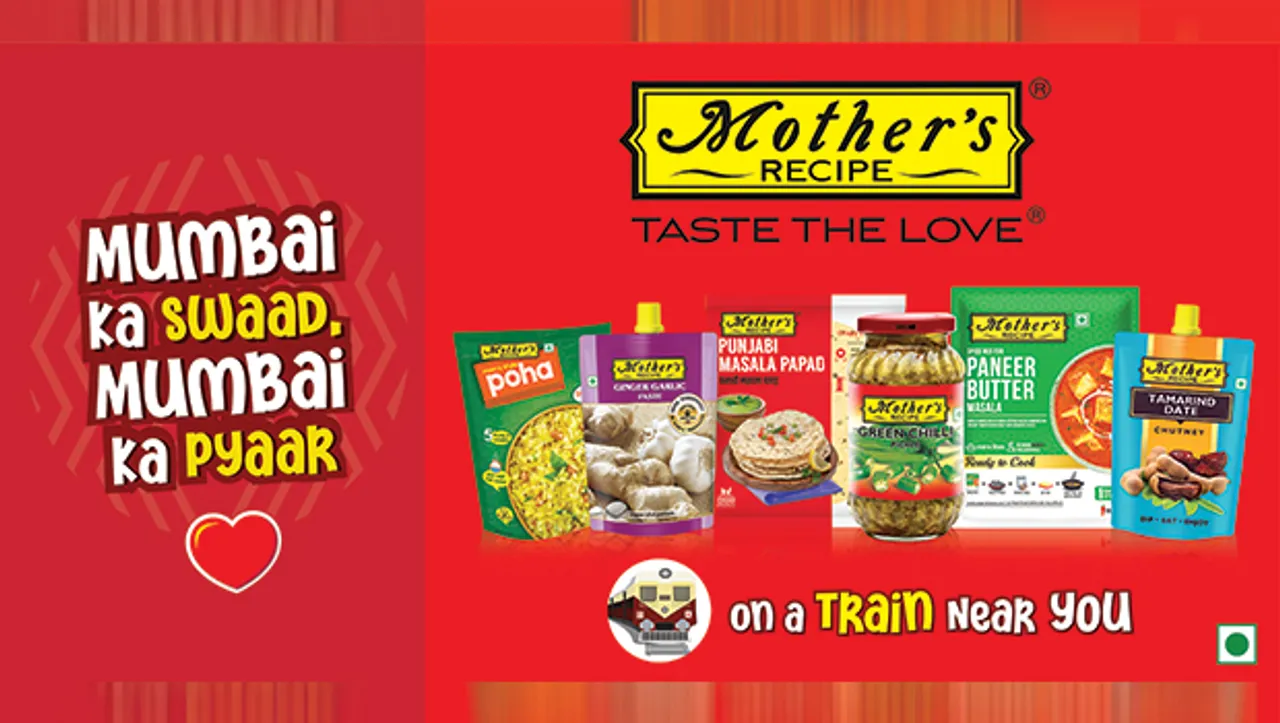 Mother's Recipe launches 'Mumbai ka Pyaar' campaign with Mumbai local train branding