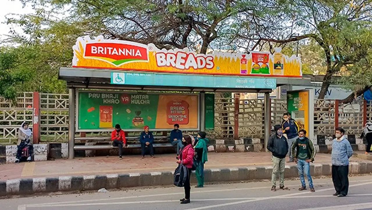 Britannia Breads' latest OOH campaign in Delhi is making heads turn