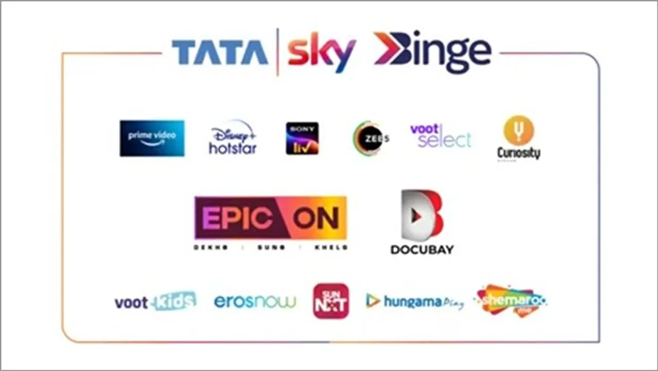 Tata Sky Binge adds two new OTT apps, total number of partner apps on platform rises to 13