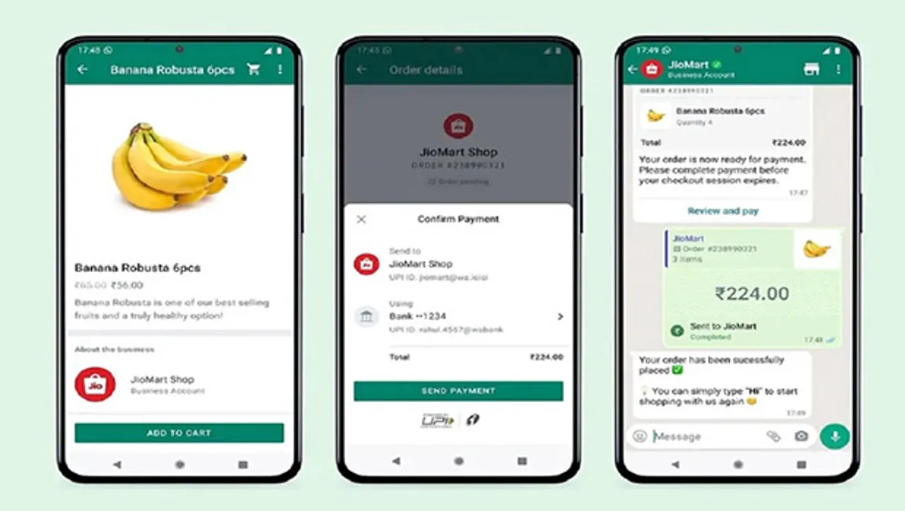 Meta and Jio Platforms to enable shopping from JioMart within WhatsApp chat