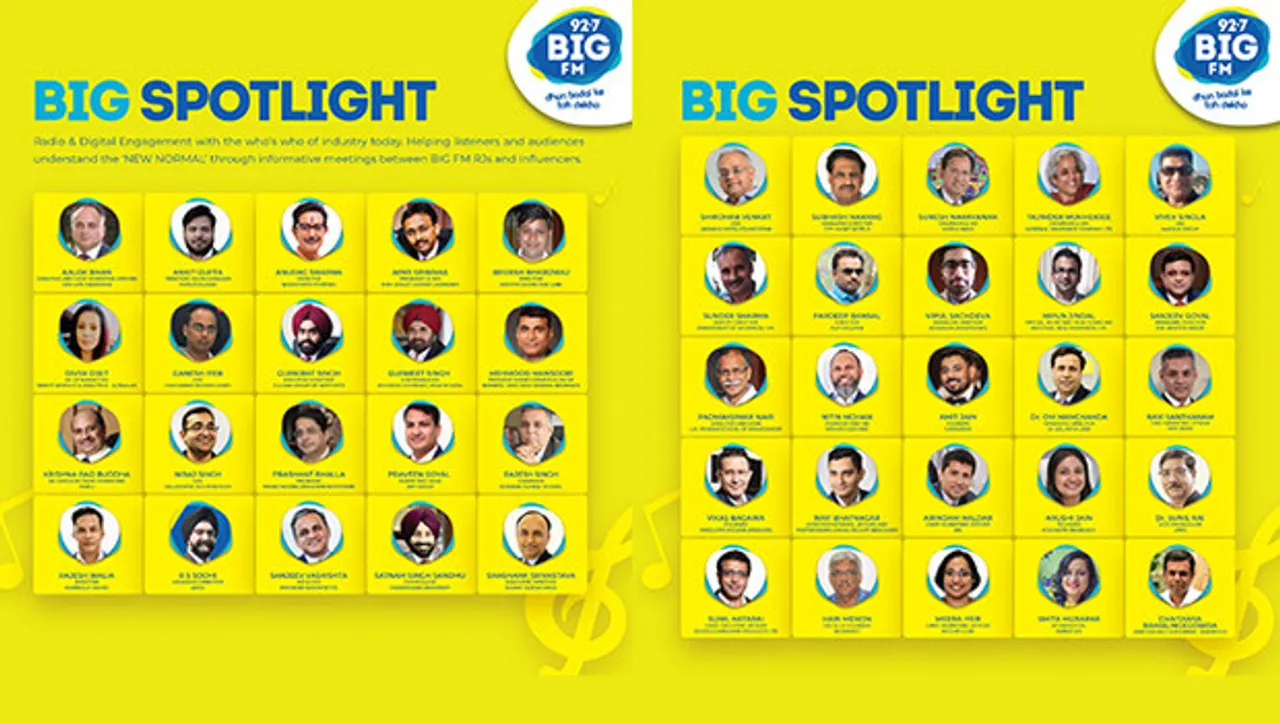 Big FM's interactive show 'Big Spotlight' brings leaders across industries to inspire listeners during Covid 