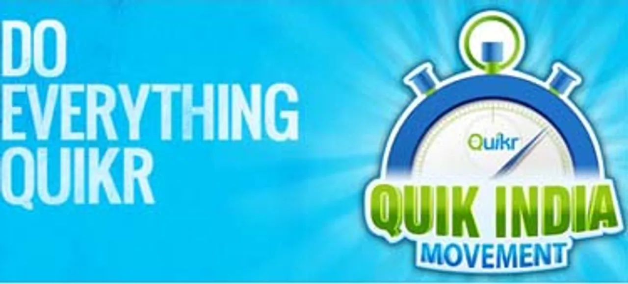 Quikr celebrates impatience with 'Quik India Movement'