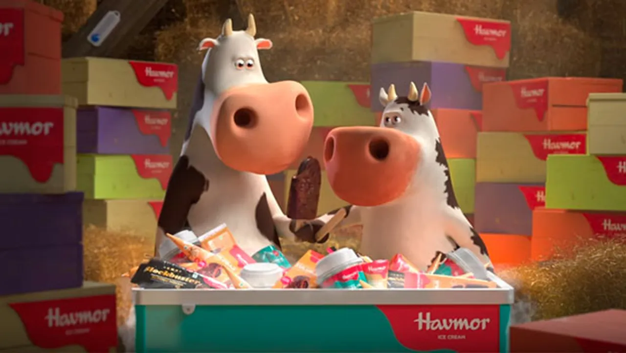 Havmor's latest ad stars two cows savouring its milk ice cream