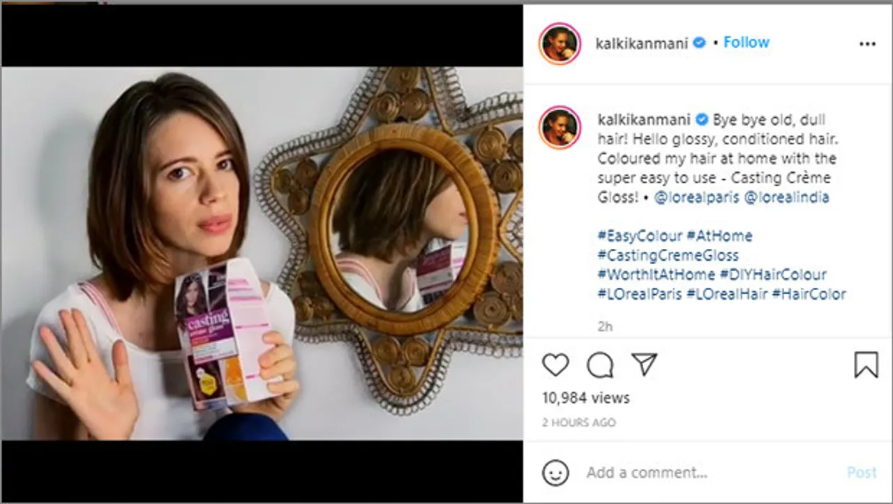 L'Oréal Paris partners with Kalki Koechlin to show it's not tough to colour hair at home 