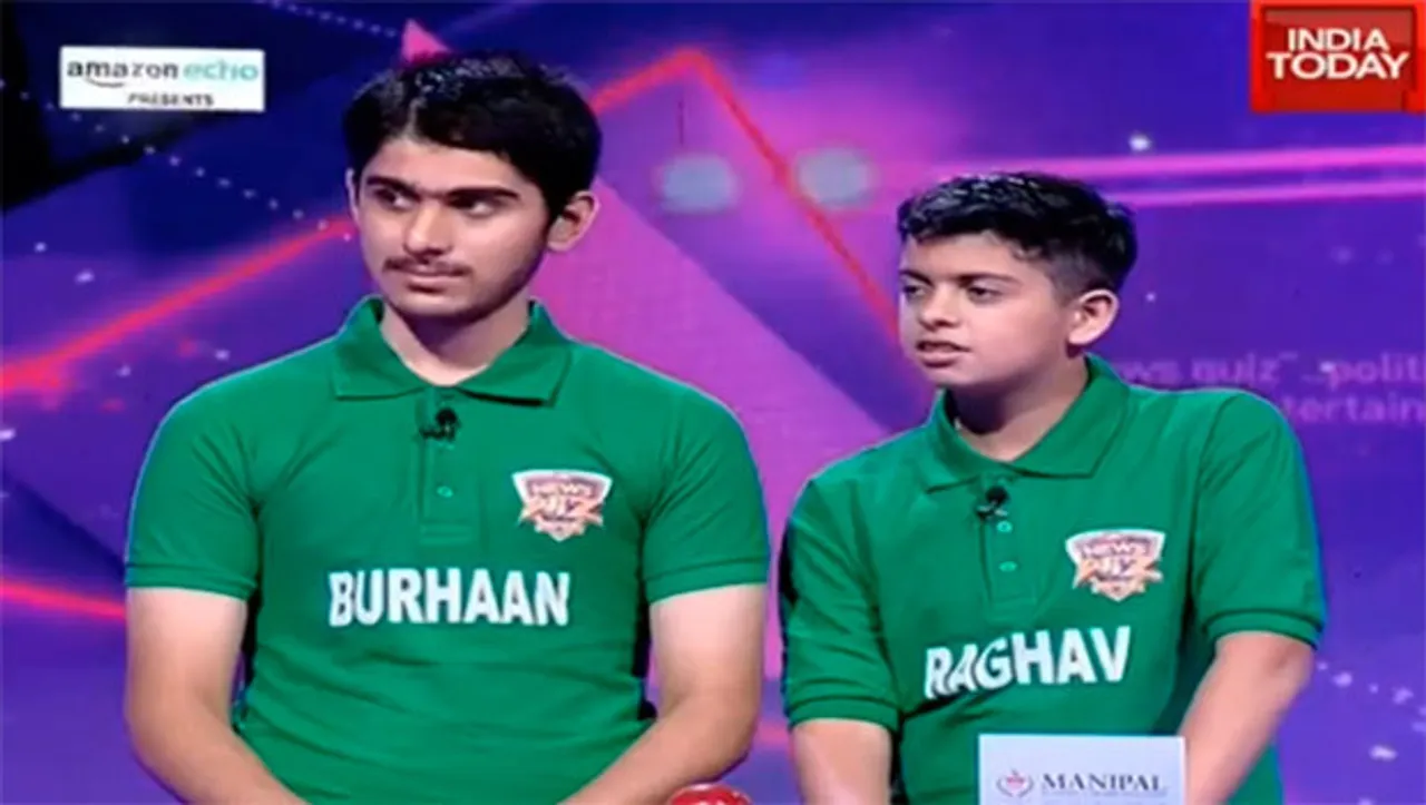 News Wiz 2019 winner is Burhaan and Raghav of Jodhamal Public School, Jammu 