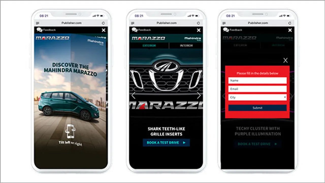 mCanvas creates interactive mobile ad for Mahindra's Marazzo launch