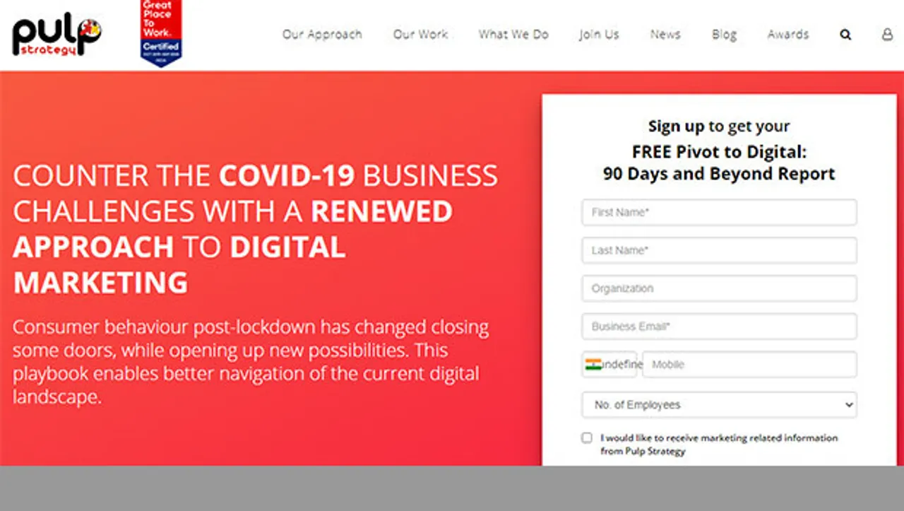 Pulp Strategy launches 'Pivot to Digital: 90 Days and Beyond Report' to help marketers after lockdown 