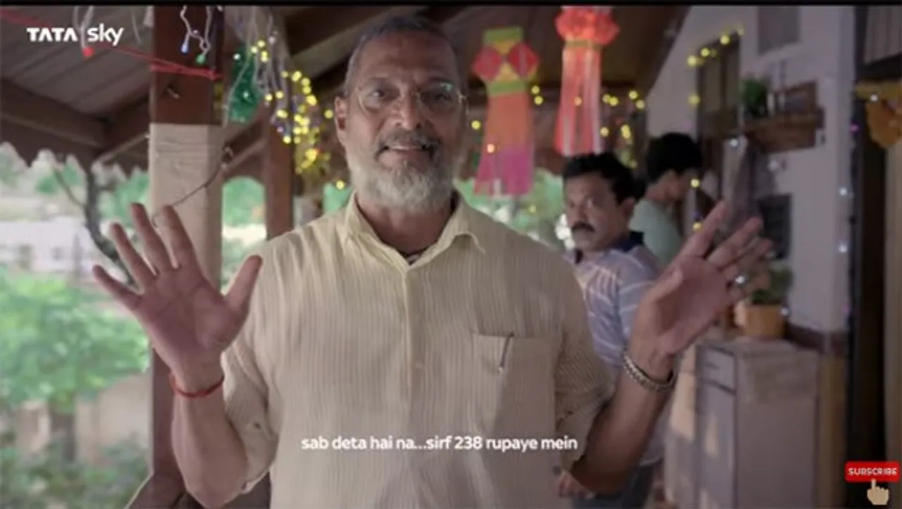 Nana Patekar to be seen in his old quirky avatar in Tata Sky's campaign for Maharashtra