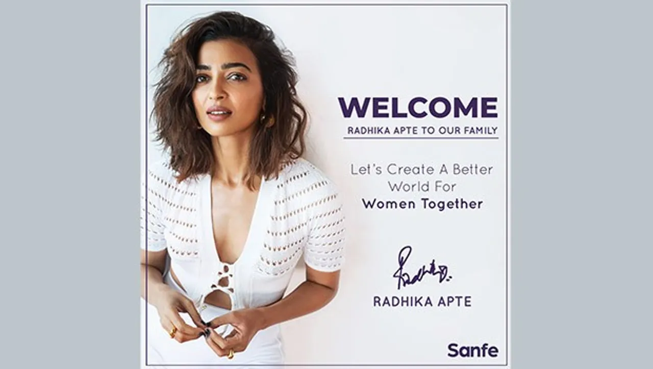 Sanfe signs Radhika Apte as brand ambassador 