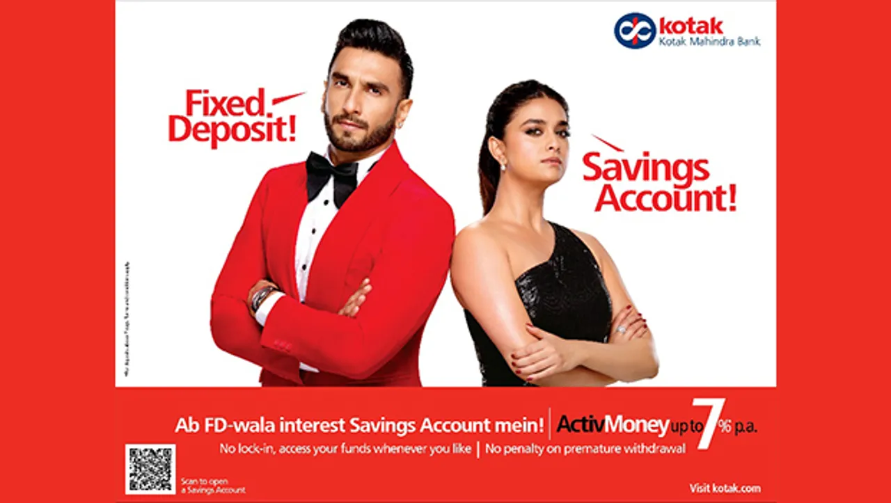 Kotak Mahindra's ActivMoney settles Ranveer Singh and Keerthy Suresh's dilemma to invest in FD or savings account