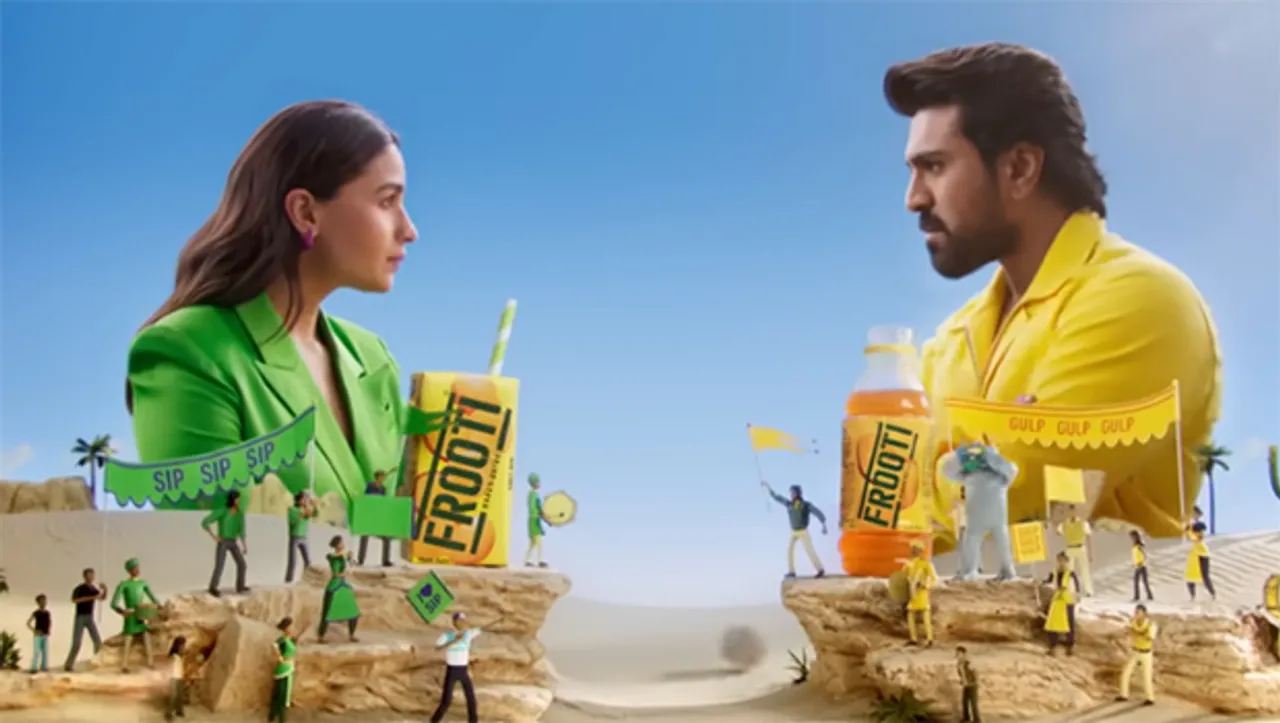 #FrootiYourWay campaign showcases Alia Bhatt and Ram Charan highliting various formats of Frooti