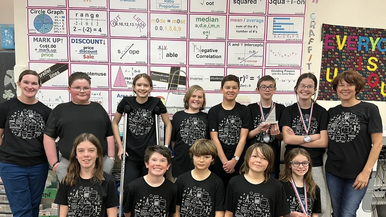 Piñon Elementary Mathletes Secure 2nd Place in Northern NM Mathcounts