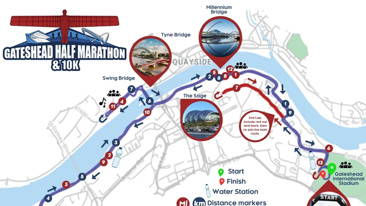 NewcastleGateshead Marathon Debuts May 5 Iconic Route and Landmarks
