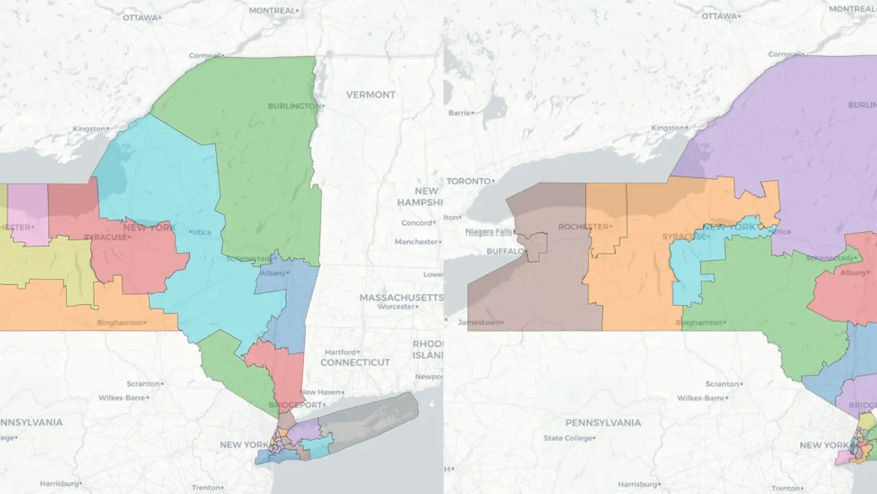 New York New Congressional Map New York on a Map