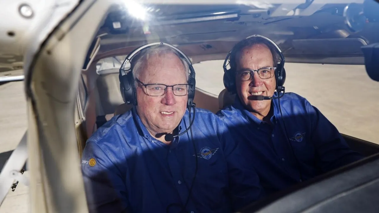 Pilots Peter Teahen, John Ockenfels Raise $1M+ in Global Flight to End Polio, Rotary Foundation Efforts Bolstered