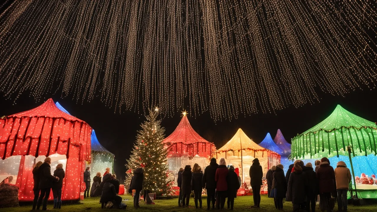 Countryfile At Christmas Lights Up Charlton Park Despite the Rain