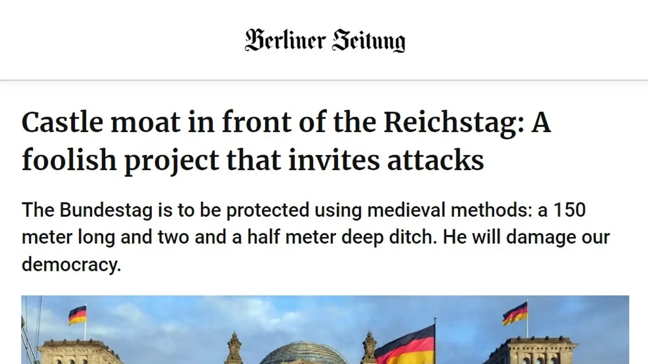 Germany Constructs Medieval Fortification at Reichstag to Fortify Democracy Against Attacks