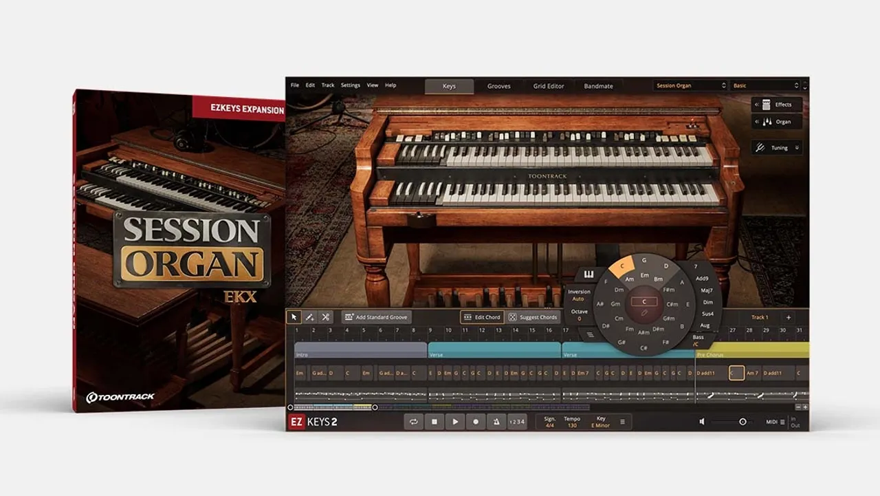 Toontrack Unveils Session Organ EKX for EZkeys 2: Bringing the Iconic Hammond B-3 Organ to the Digital Realm