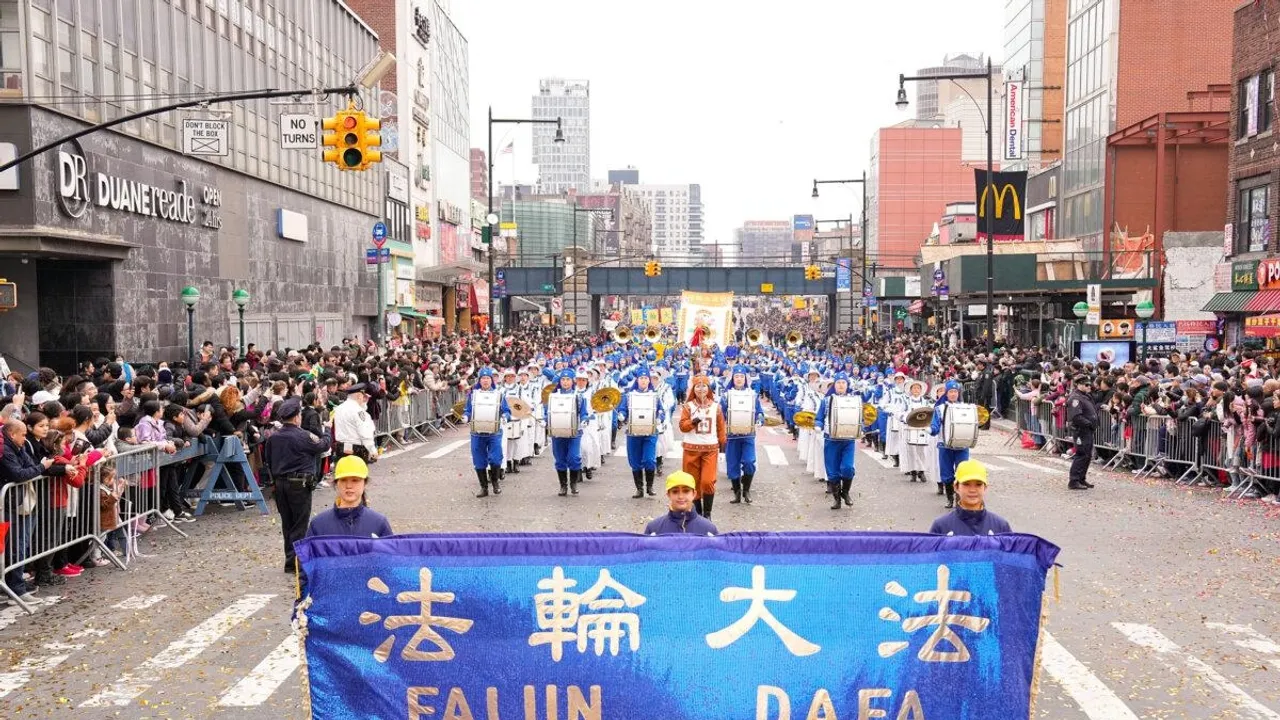 Flushing Year of the Dragon Falun Gong Practitioners