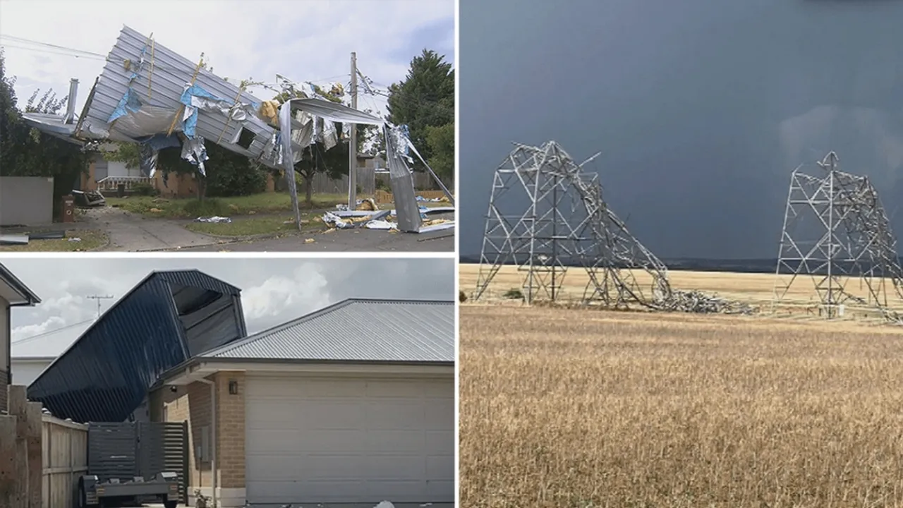 Victoria Storm Chaos: Half a Million Homes in Darkness, Power Station Down, Transport Disrupted