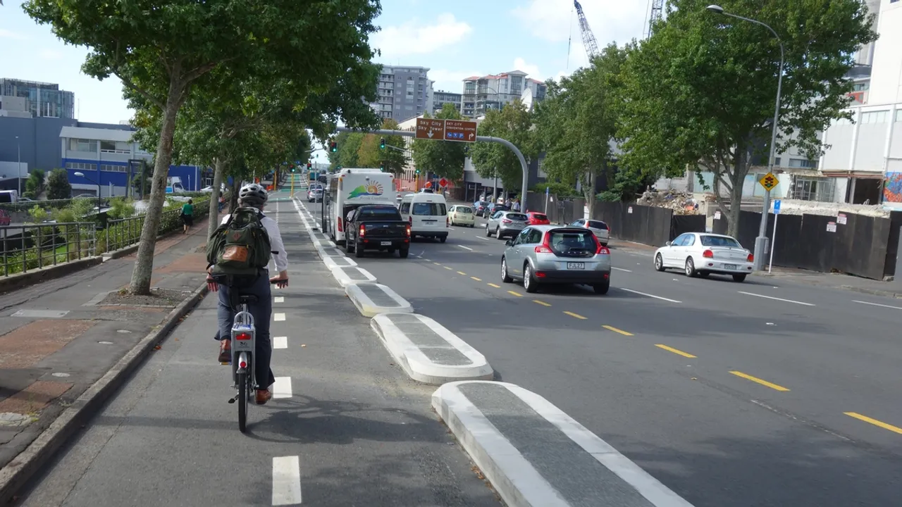 Auckland's Cycling Infrastructure Evolution Towards Sustainable Urban