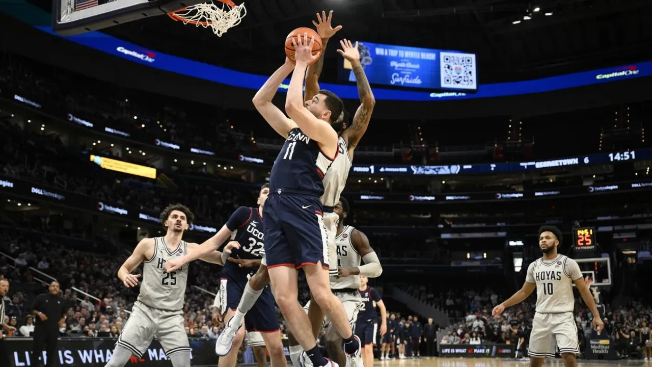 UConn Huskies Outplay Georgetown Hoyas in Thrilling College Basketball