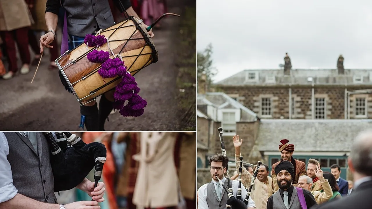 ScottishIndian Wedding Captivates Instagram with Cultural Symphony