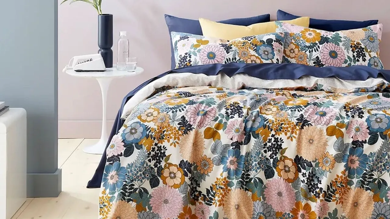 Dunelm's Retro Floral Bedding Set Revives Spring Decor with Reversible Design