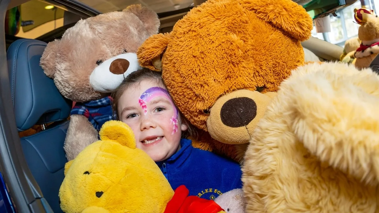 Bristol Street Motors Halifax Nissan's Open Day Teddy Bears for Charity