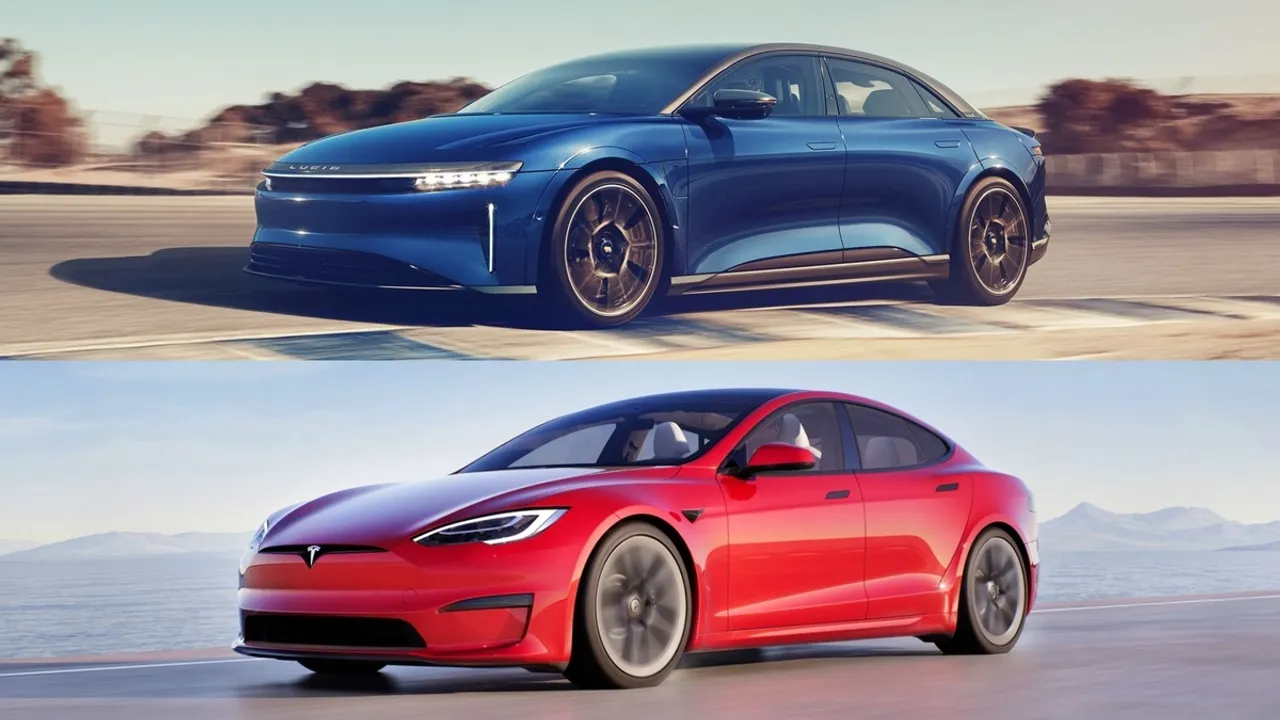 Electrifying Speed Lucid Air Sapphire vs. Tesla Model S Plaid in 2024
