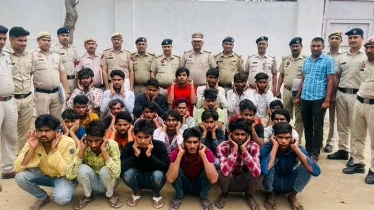 Massive Cybercrime Crackdown in Nuh, Mewat: 42 Arrested, Fraud Equipment Seized