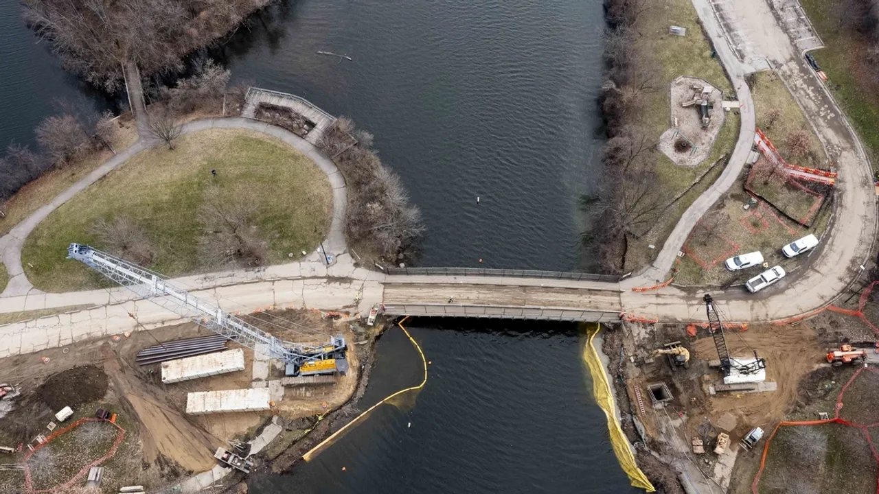 Ann Arbor's Gallup Park Bridge Demolished, City Explores Access