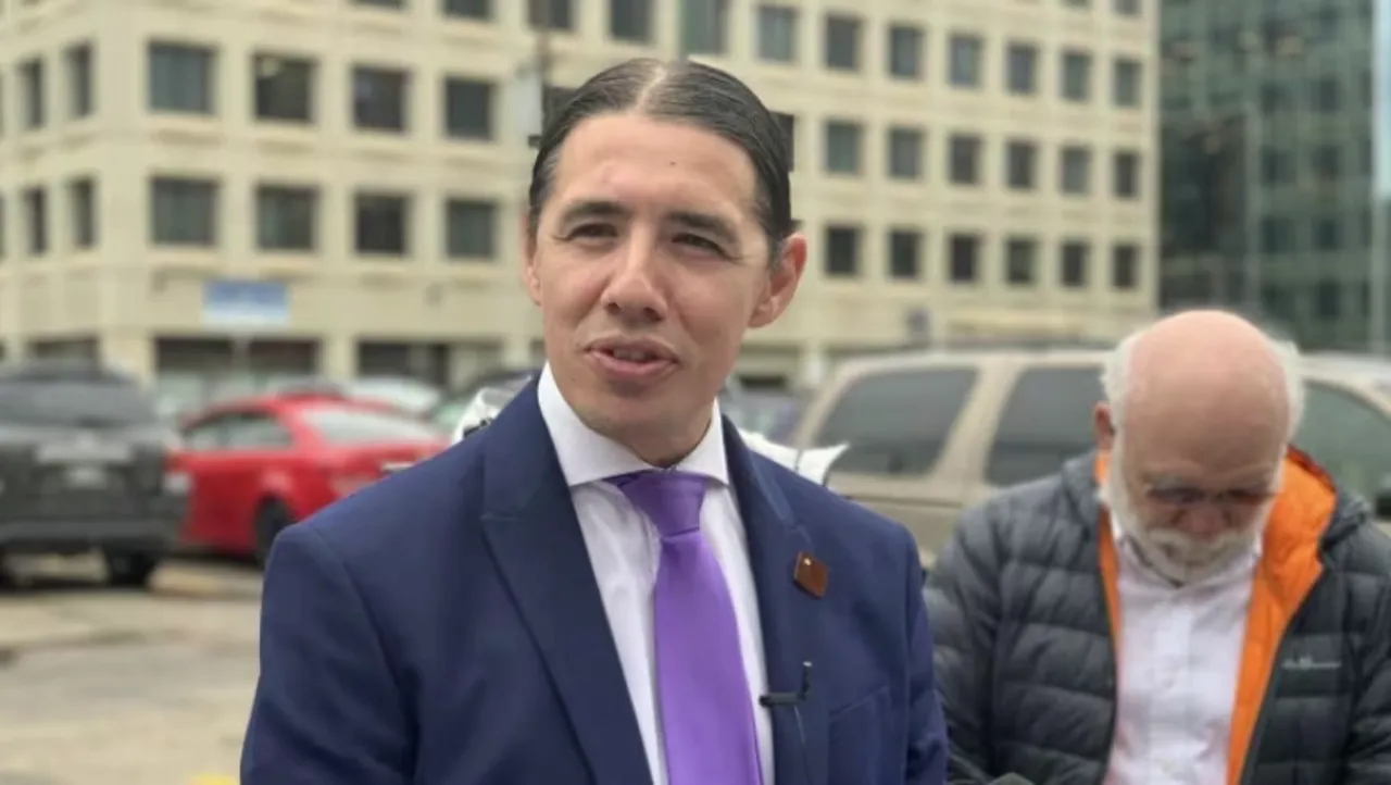 Robert-Falcon Ouellette finished fifth in the 2022 Winnipeg mayoral race. He's now eyeing provincial office as a Manitoba Liberal.
<br>
Image Credit: CBC