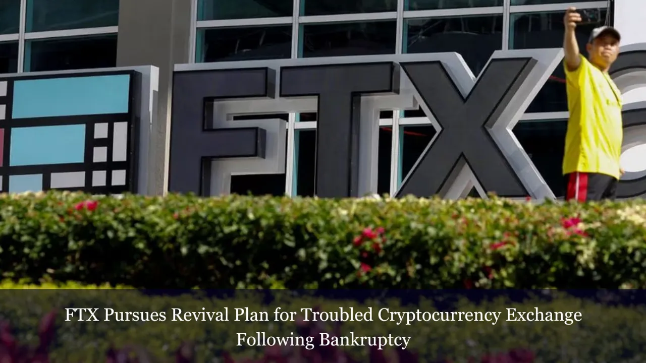  The FTX logo representing the bankrupt cryptocurrency firm. Image Credit: Reuters