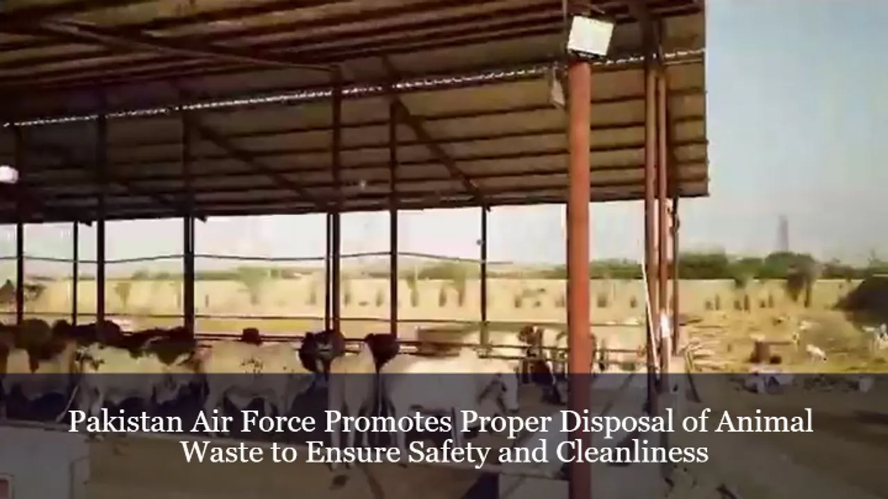 Pakistan Air Force Promotes Proper Disposal of Animal Waste to Ensure