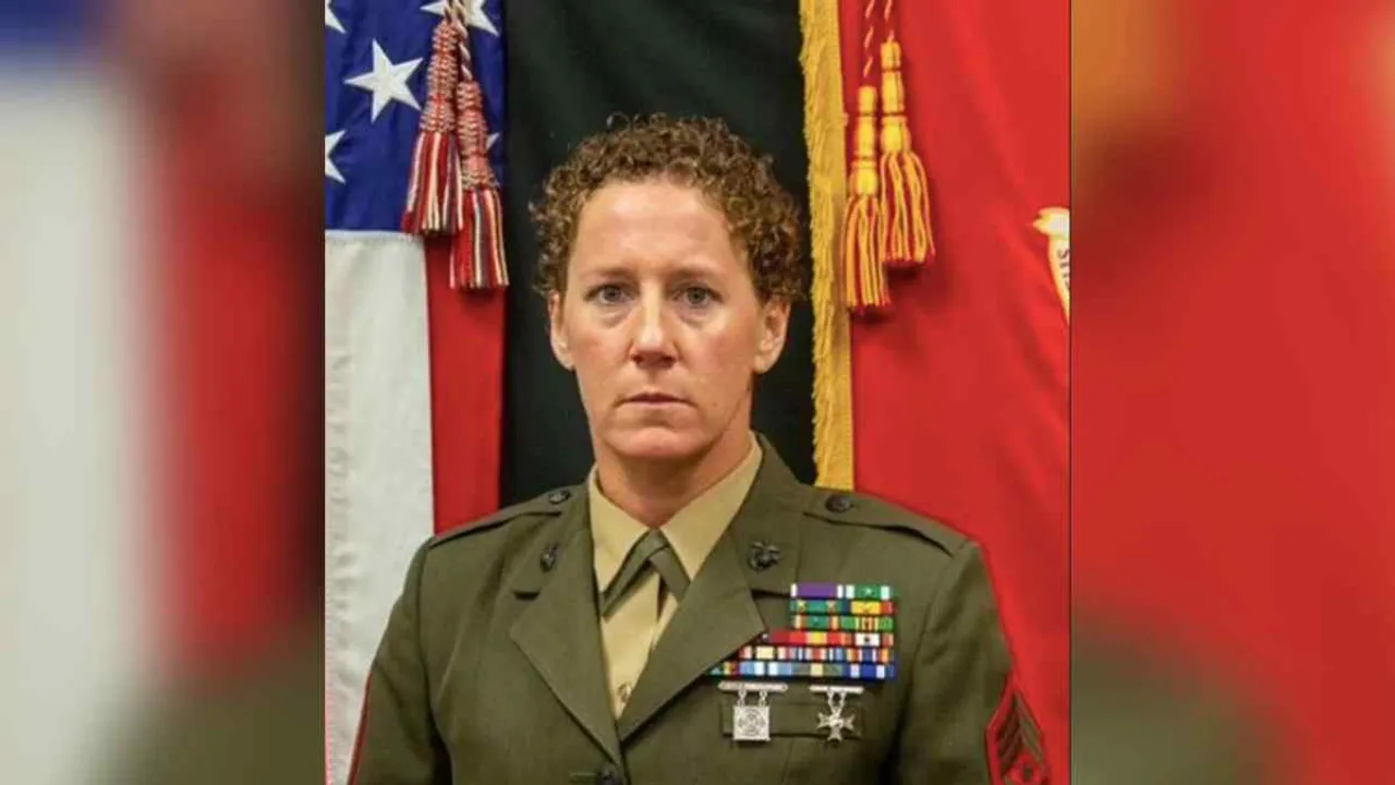 Sgt. Maj. Beth Ellen Abbott, charged with DUI, after seriously injuring two teenagers in a car accident<br>Image Credit: Facebook/notinregz