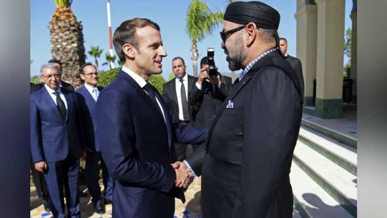 Macron and King Mohammed VI
<br>
Image Credit: NorthAfricaPost