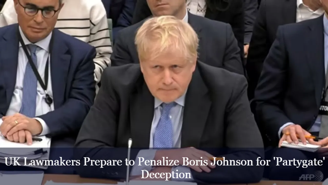 UK Lawmakers Prepare to Penalize Boris Johnson for 'Partygate' Deception