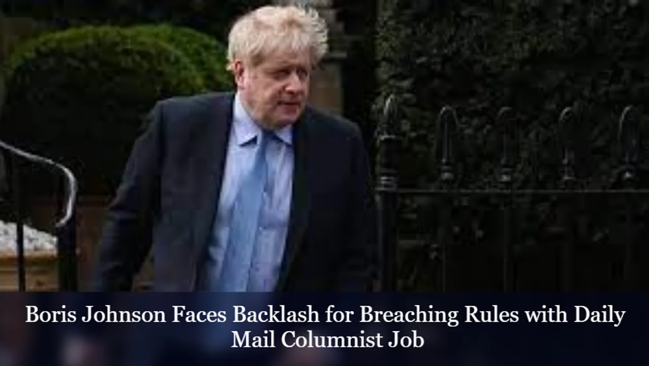 Boris Johnson Faces Backlash for Breaching Rules with Daily Mail