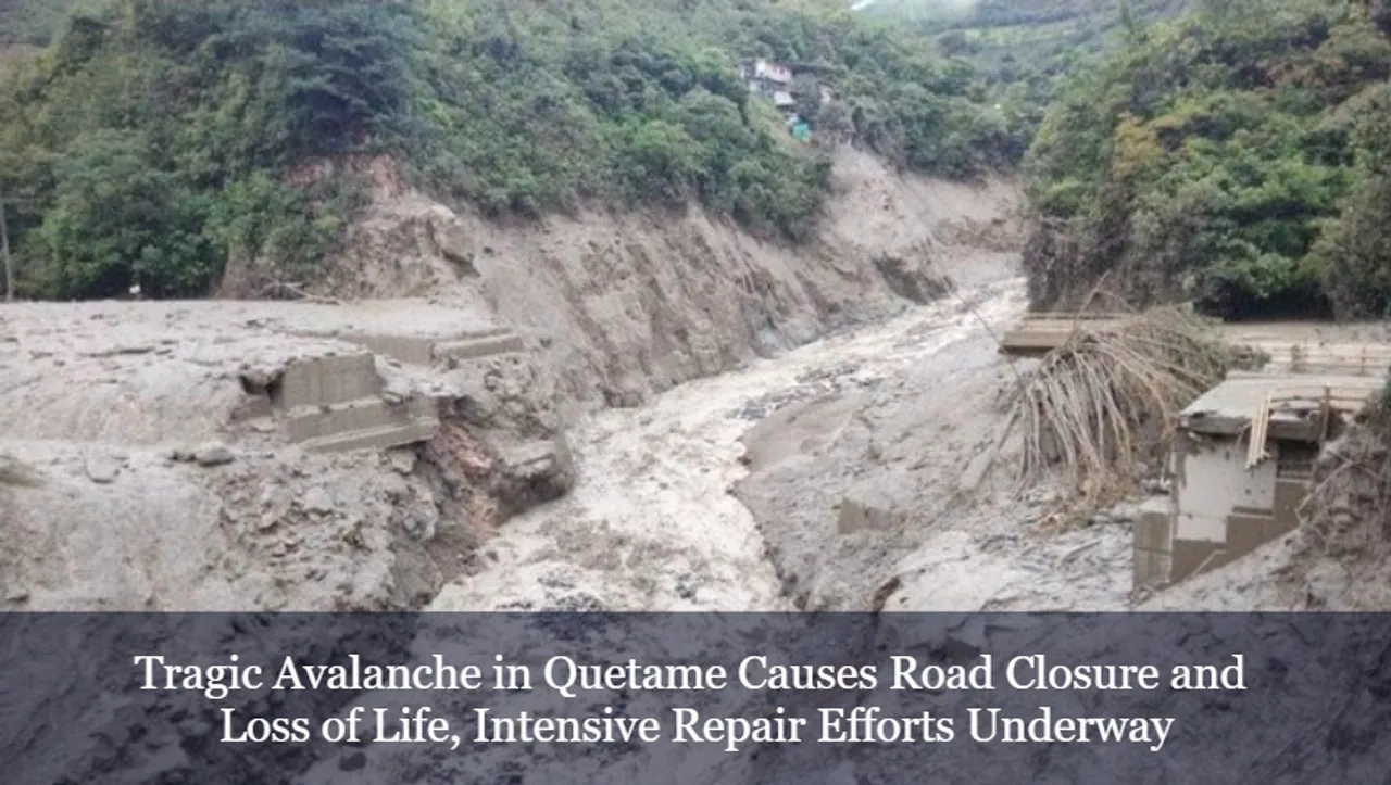 Tragic Avalanche in Quetame Causes Road Closure and Loss of Life, Intensive Repair Efforts Underway