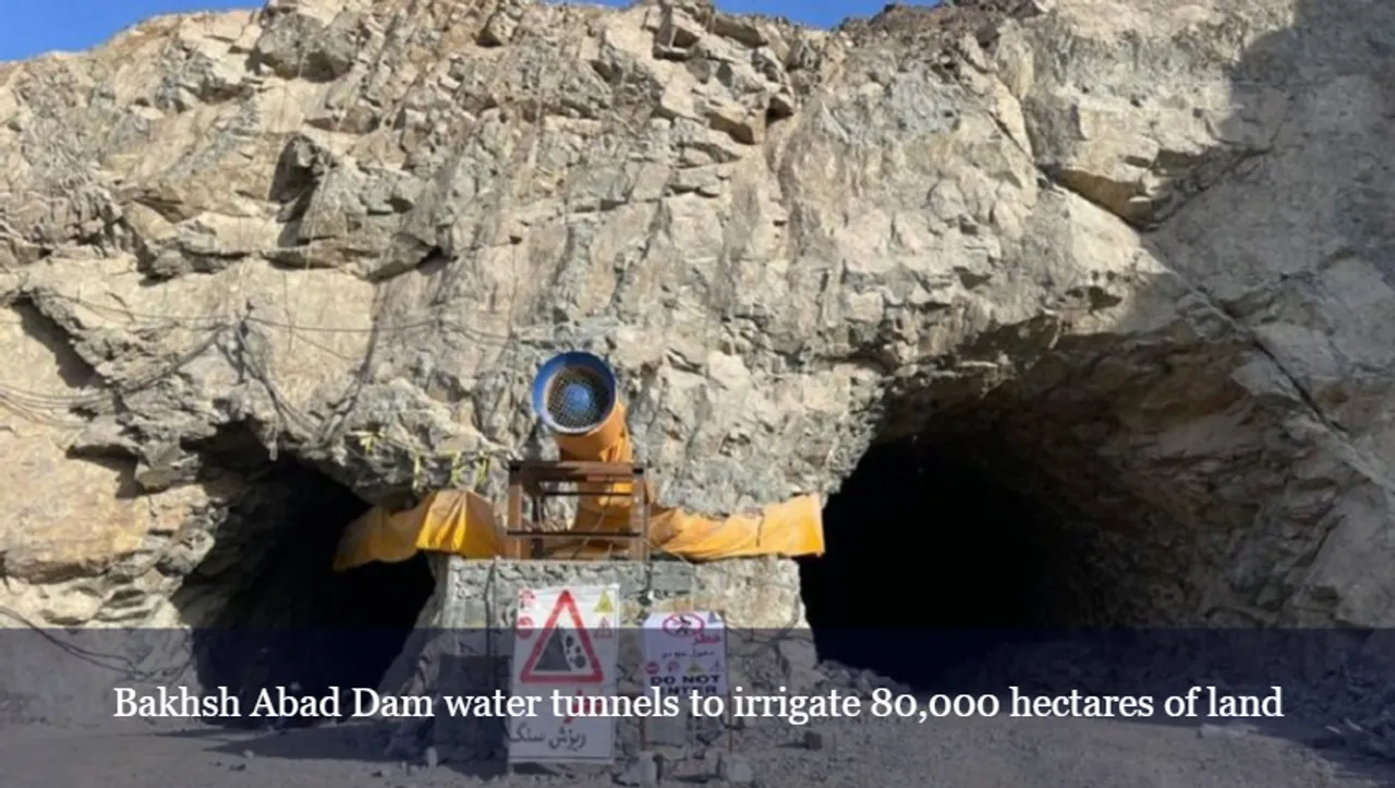 Bakhsh Abad Dam water tunnels to irrigate 80,000 hectares of land