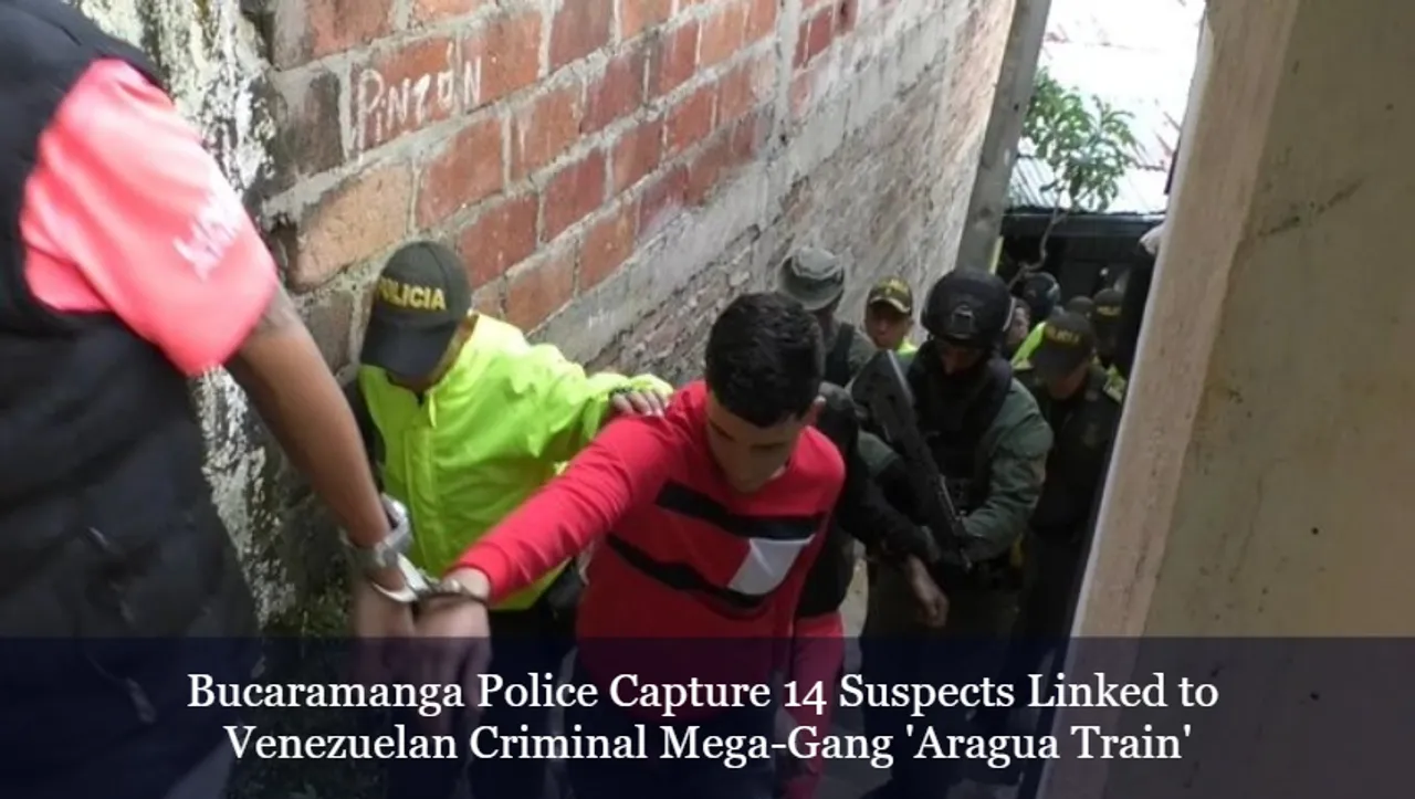 Bucaramanga Police Capture 14 Suspects Linked to Venezuelan Criminal