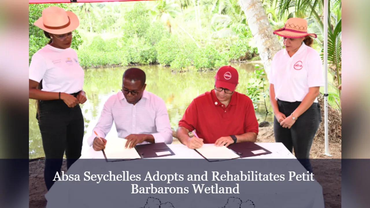 Absa Seychelles Adopts and Rehabilitates Petit Barbarons Wetland