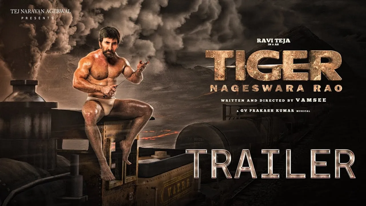 Trailer Unveiled for 'Tiger Nageswara Rao', Featuring Ravi Teja as